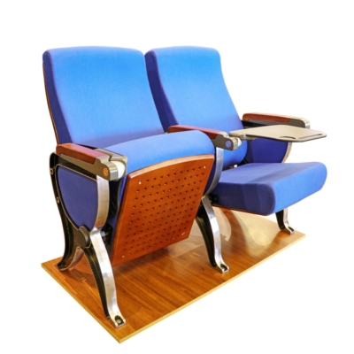 Ghế hội trường giá rẻ có bàn viết, khung nhôm đúc chân chữ R WH801