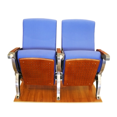 Ghế hội trường giá rẻ có bàn viết, khung nhôm đúc chân chữ R WH801