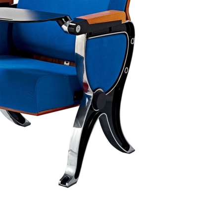 Ghế hội trường giá rẻ có bàn viết, khung nhôm đúc chân chữ R WH801