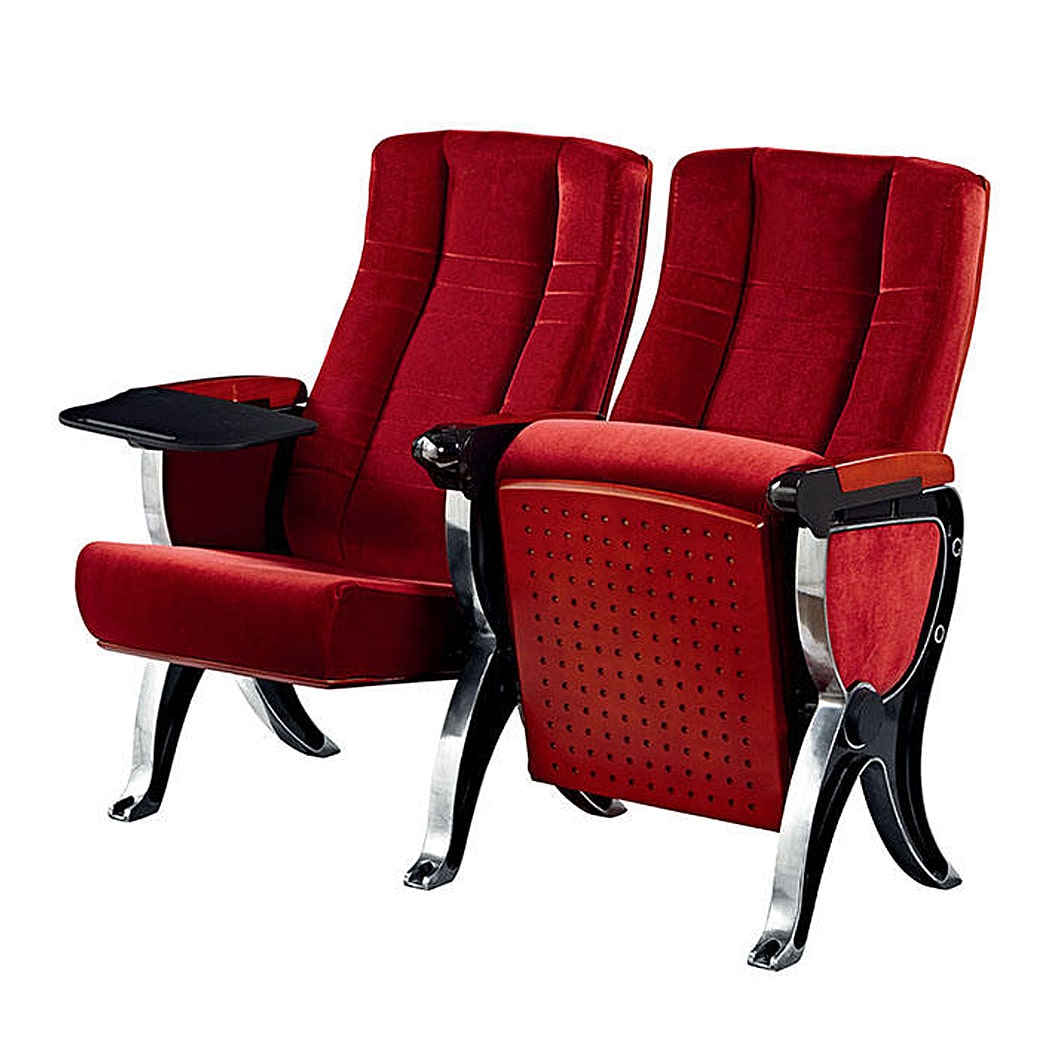 Ghế hội trường nhập khẩu có bàn viết, chân nhôm đúc WH801-7, WH801-8