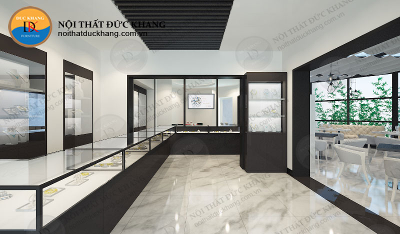 Thi công nội thất phòng họp công ty kim cương GIA