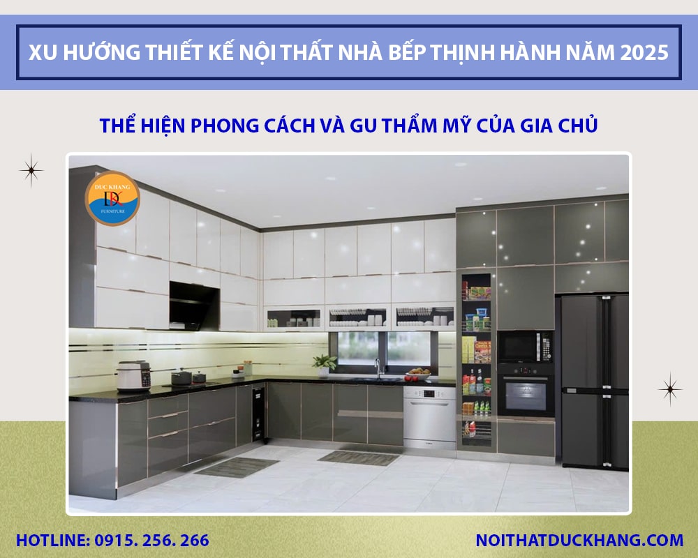 Xu hướng thiết kế nội thất nhà bếp thịnh hành năm 2025