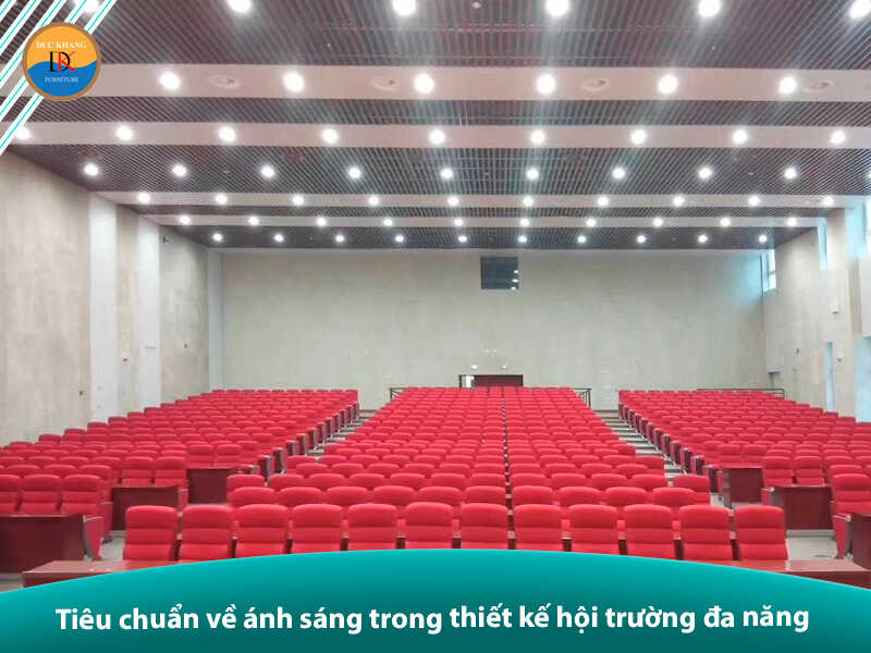 Tiêu chuẩn thiết kế hội trường đa năng đúng chuẩn năm 2024