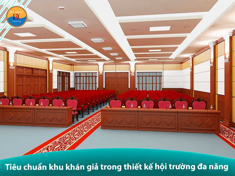 Tiêu chuẩn thiết kế hội trường đa năng đúng chuẩn năm 2024