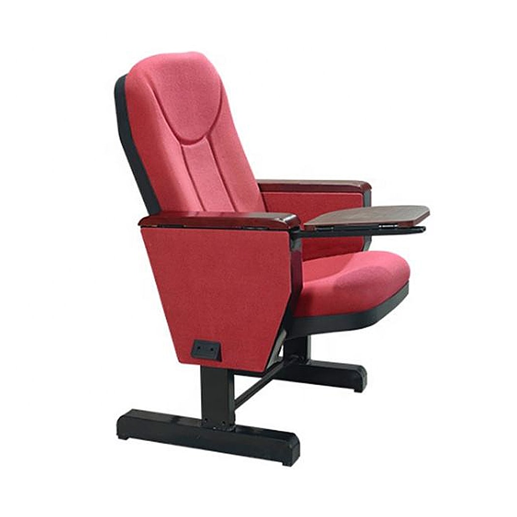 Ghế hội trường bọc nỉ xanh khung thép sơn tĩnh điện HJ16-B