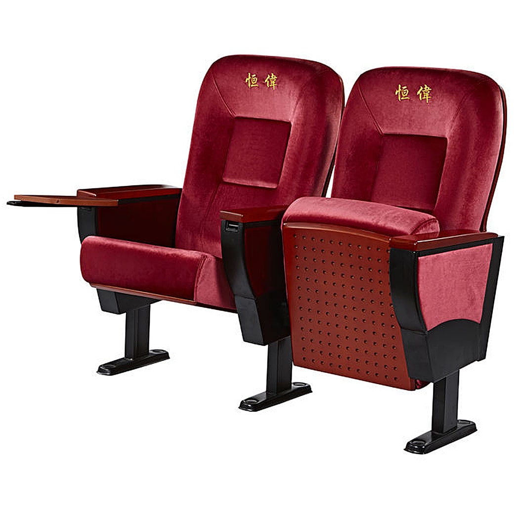 Ghế hội trường chân thép bám sàn kèm bàn viết WH518-5 Ghế hội trường chân thép bám sàn kèm bàn viết WH518-5