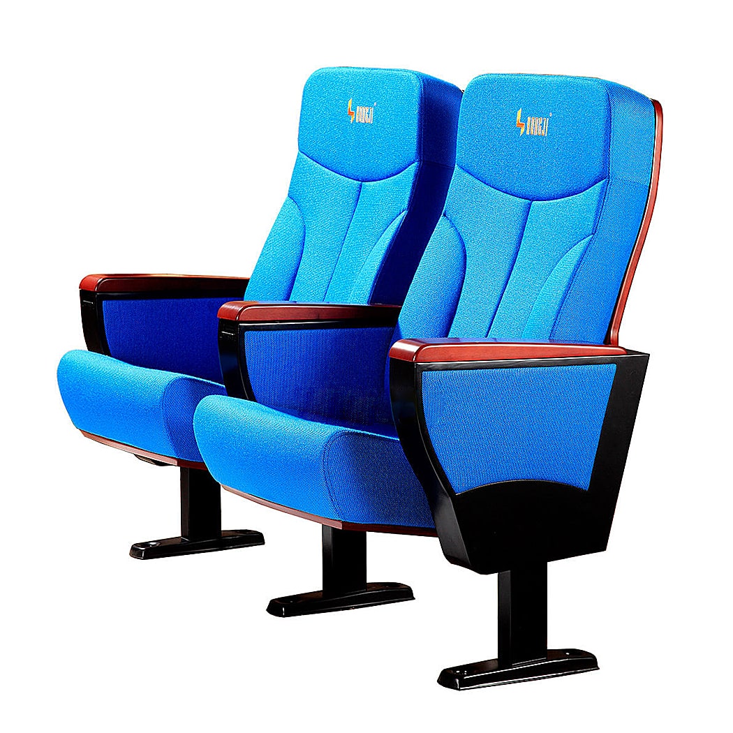 Ghế hội trường khung thép tĩnh điện bọc vải nỉ xanh dương HJ9106 Ghế hội trường khung thép tĩnh điện bọc vải nỉ xanh dương HJ9106