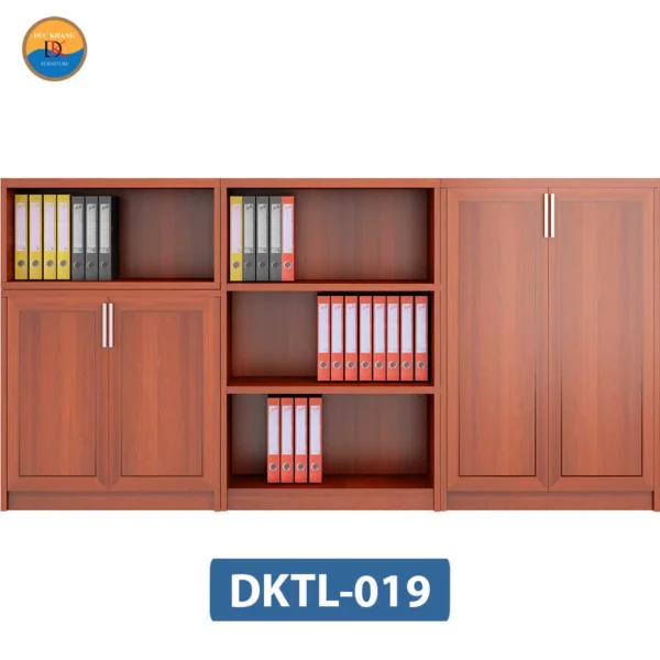 DKTL-019 | Hệ tủ tài liệu giám đốc DKF 4 ngăn mở + 6 buồng có cánh DKTL-019 | Hệ tủ tài liệu giám đốc DKF 4 ngăn mở + 6 buồng có cánh
