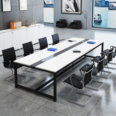 Bàn họp chân sắt 2m chữ nhật, mặt bàn gỗ công nghiệp cao cấp DKBHCS15