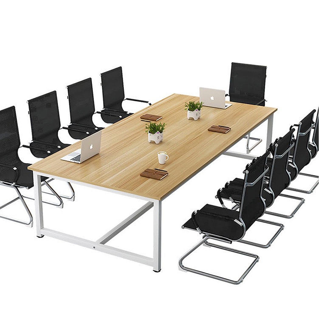 Bàn họp chân sắt 2m, sơn tĩnh điện bền bỉ Đức Khang DKBHCS15