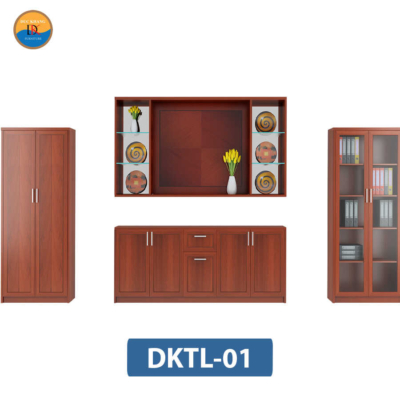 DKTL-01 | Hệ tủ tài liệu gỗ DKF nhiều khoang và buồng tủ tiện lợi