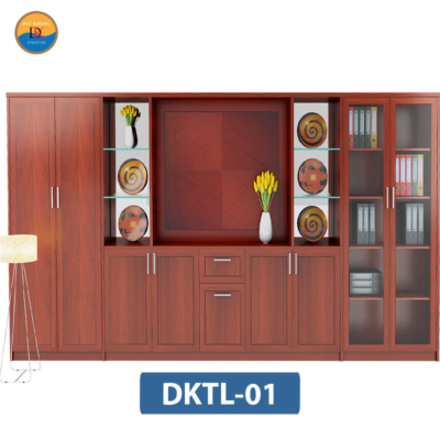 DKTL-01 | Hệ tủ tài liệu gỗ DKF nhiều khoang và buồng tủ tiện lợi