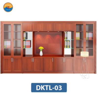 DKTL-03 | Hệ tủ tài liệu DKF có cánh kính + nhiều buồng và khoang tủ tiện lợi