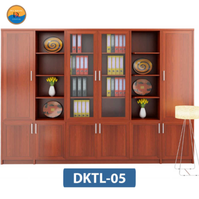 DKTL-05 | Hệ tủ tài liệu gỗ DKF 6 buồng