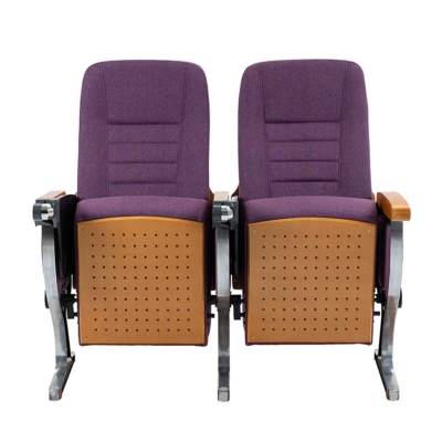 Ghế hội trường bọc nỉ, đệm PU, chân tĩnh, lưng cao kèm bàn viết WH802