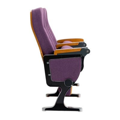 Ghế hội trường bọc nỉ, đệm PU, chân tĩnh, lưng cao kèm bàn viết WH802