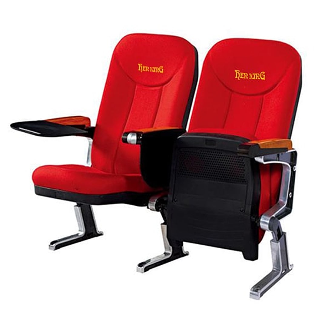 Ghế hội trường nhập khẩu có bàn viết, chân nhôm đúc WH802