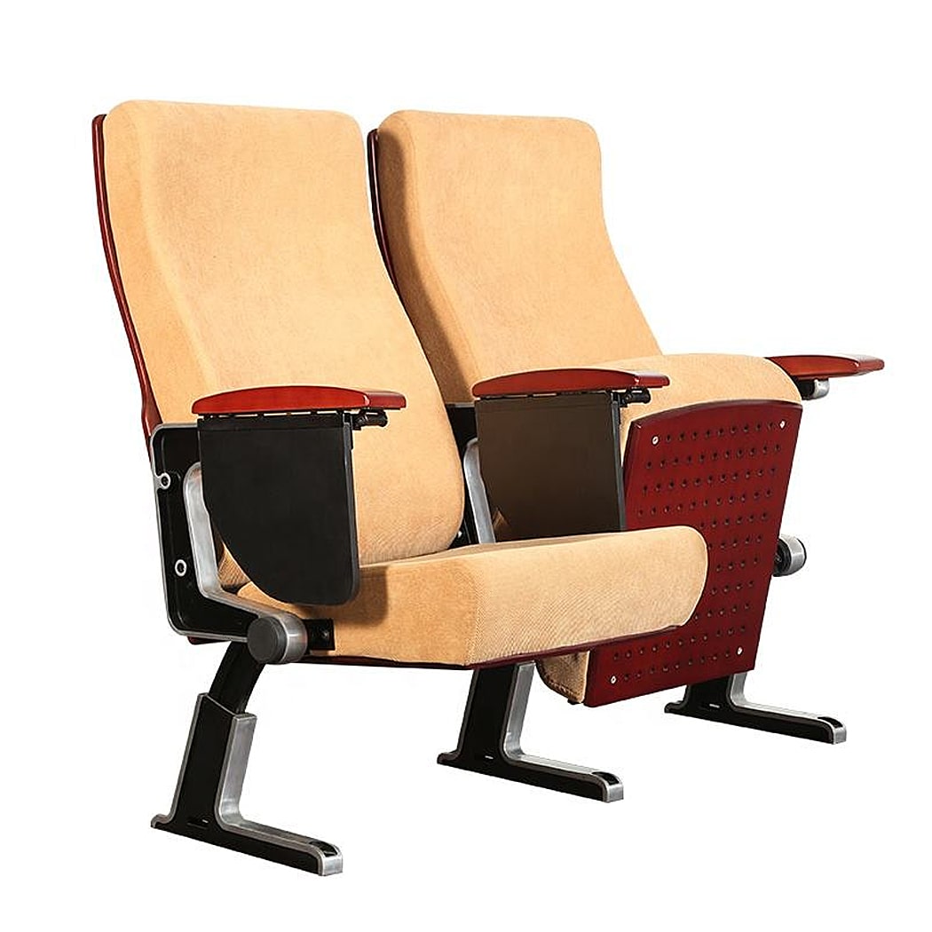 Ghế hội trường nhập khẩu kèm bàn viết, khung nhôm đúc, đệm mút PU bọc nỉ WH805