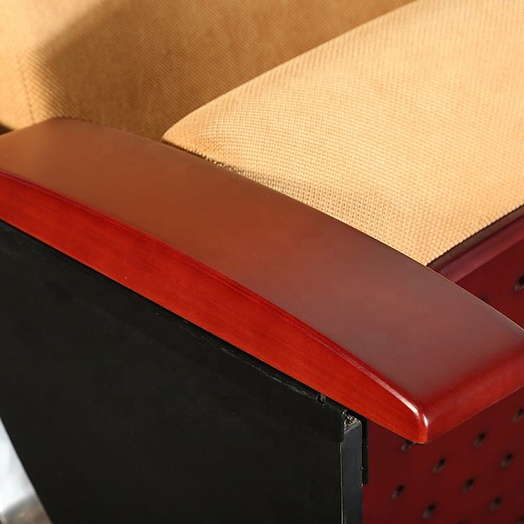 Ghế hội trường nhập khẩu kèm bàn viết, khung nhôm đúc, đệm mút PU bọc nỉ WH805