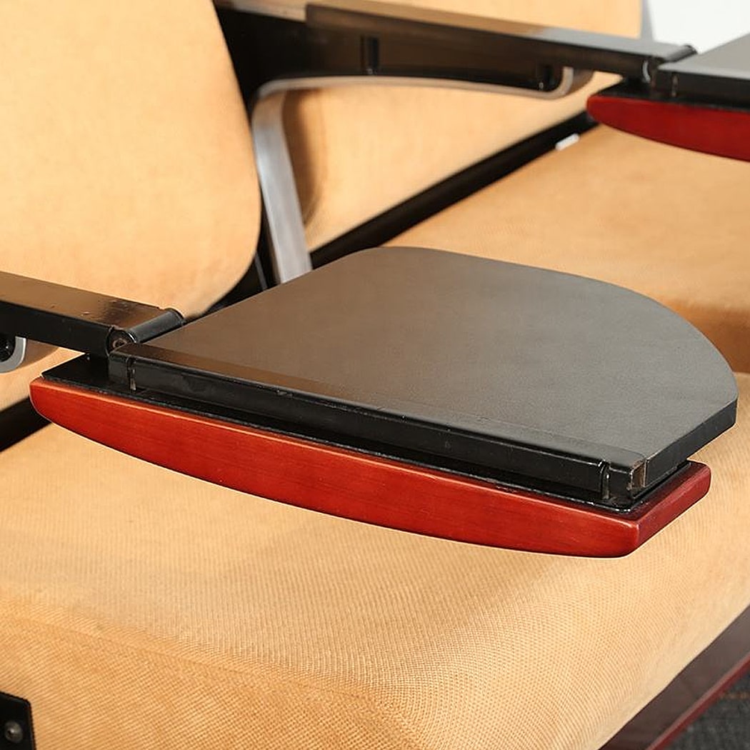 Ghế hội trường nhập khẩu kèm bàn viết, khung nhôm đúc, đệm mút PU bọc nỉ WH805