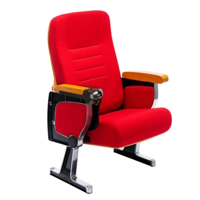 Ghế hội trường bọc nỉ, đệm PU, chân tĩnh, lưng cao kèm bàn viết WH802