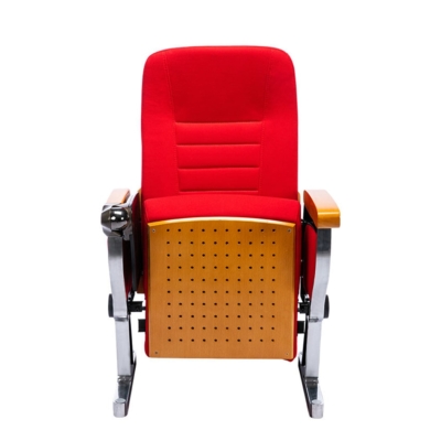 Ghế hội trường bọc nỉ, đệm PU, chân tĩnh, lưng cao kèm bàn viết WH802