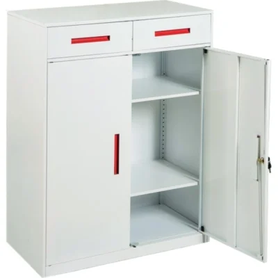 TU12NKD - Tủ sắt  2 khoang có ngăn kéo cao 1m2
