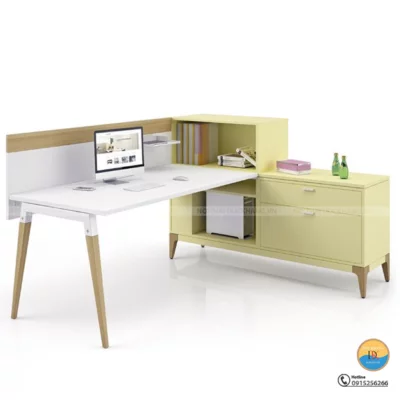 Bàn làm việc gỗ 1m6 kèm tủ phụ tiện lợi Đức Khang DKIR02