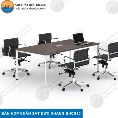 DKBHCS10 là mẫu bàn họp chân sắt Đức Khang (DKF) được rất nhiều văn phòng nhỏ sử dụng. Kích thước 1m8x1m2 vừa có thể làm bàn họp, vừa có thể làm bàn làm việc nhóm. Chân sắt sơn tĩnh điện, mặt gỗ công nghiệp phù hợp cho 4 - 6 người ngồi.