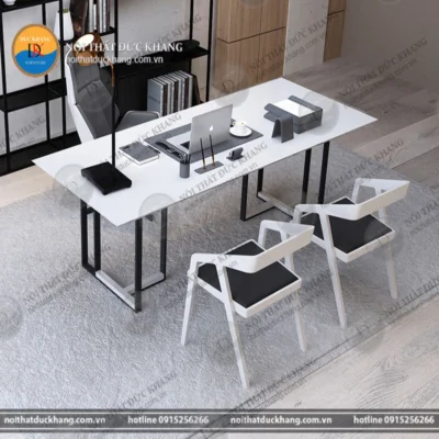 Bàn giám đốc 1m8 thiết kế đơn giản, chân sắt bền chắc DKBGDCS14