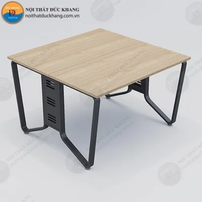 Cụm bàn làm việc nhóm 2 người ngồi chân hình cánh bướm Đức Khang DKMD36