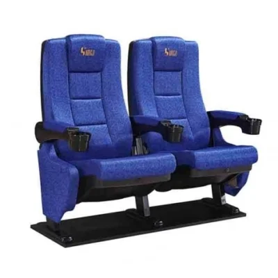 Ghế ADM0035 | Ghế rạp phim đôi Đức Khang đệm mút đúc, tay nhựa