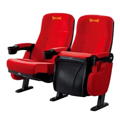 Ghế WH276 - Ghế chiếu phim đôi Đức Khang khung nhựa, màu đỏ