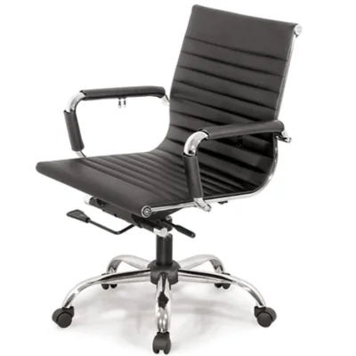 GX19AD-M - Ghế xoay văn phòng 190, lưng trung, bọc da