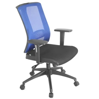 GX303C-N(S3) - Ghế xoay lưới lưng cao 190, chân sao mạ, tay vịn bọc da
