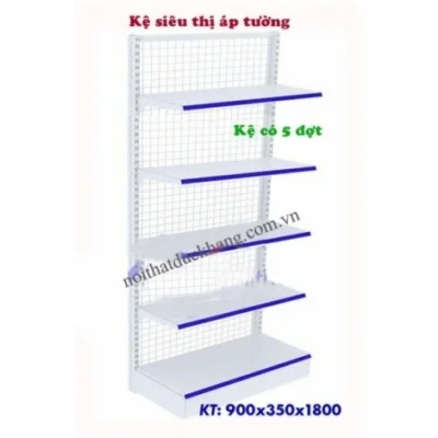 Kệ siêu thị áp tường (kệ đơn) Hòa Phát ASD 108A-2