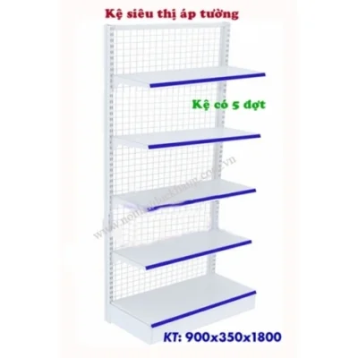 Kệ siêu thị áp tường (kệ đơn) Hòa Phát ASD108B-1