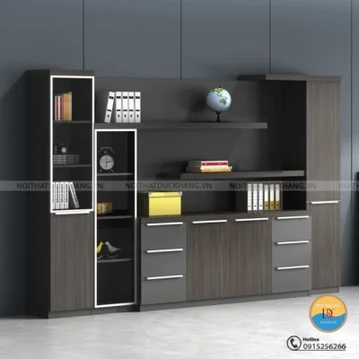 DKTGD29 | Tủ giám đốc DKF có buồng tủ đứng + nhiều đợt tủ tiện lợi