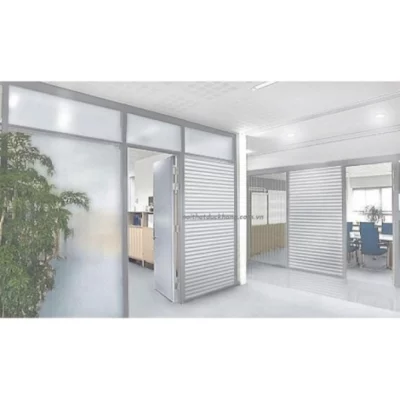 Vách ngăn nhôm kính dày 12mm