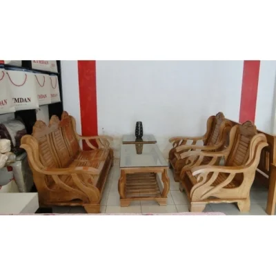 Bàn ghế phòng khách salon gỗ Đức Khang DK EPK-221