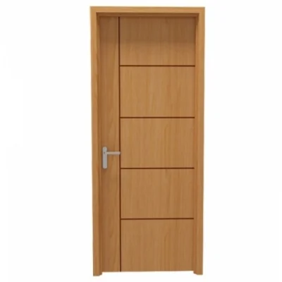 DKC-031 | Cửa gỗ DKF dộ dày 40mm có khóa + tay cầm ngang