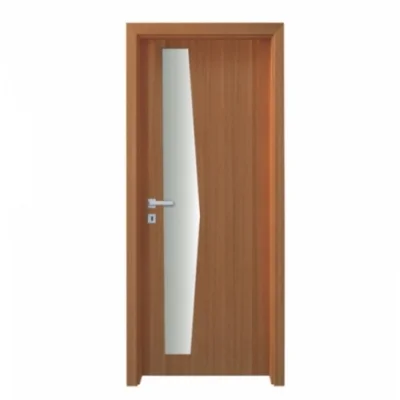 DKCK-05 | Cửa gỗ DKF có khóa + tay cầm ngang