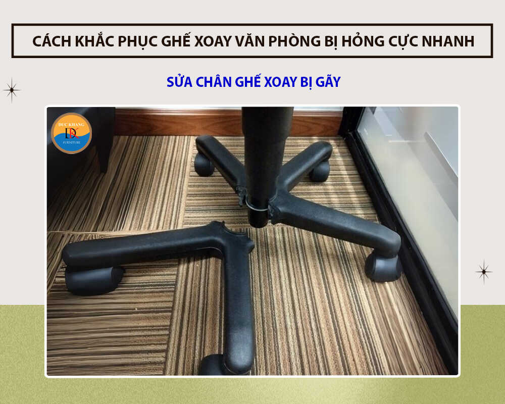 Sửa chân ghế bị gãy