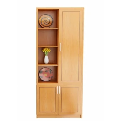 TC8021RD | Tủ cao gỗ DKF 2 buồng + nhiều khoang tiện ích