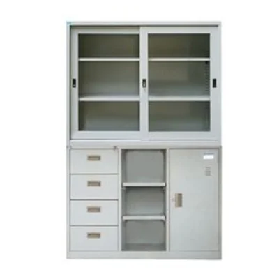 Tủ TU118G-118-4D | Tủ sắt ghép Hòa Phát 2 khoang, đa ngăn kéo