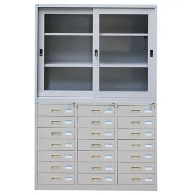 Tủ 118G-118-2D | Tủ ghép Hòa Phát cánh lùa, đa ngăn kéo