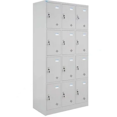 Tủ TU984-3K | Tủ locker Hòa Phát 12 khoang, màu ghi