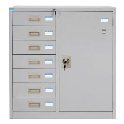Tủ TU88-7DB | Tủ sắt Hòa Phát 7 ngăn kéo, cánh mở có khóa
