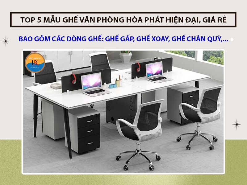 TOP 5 mẫu ghế văn phòng Hòa Phát hiện đại, giá rẻ năm 2024
