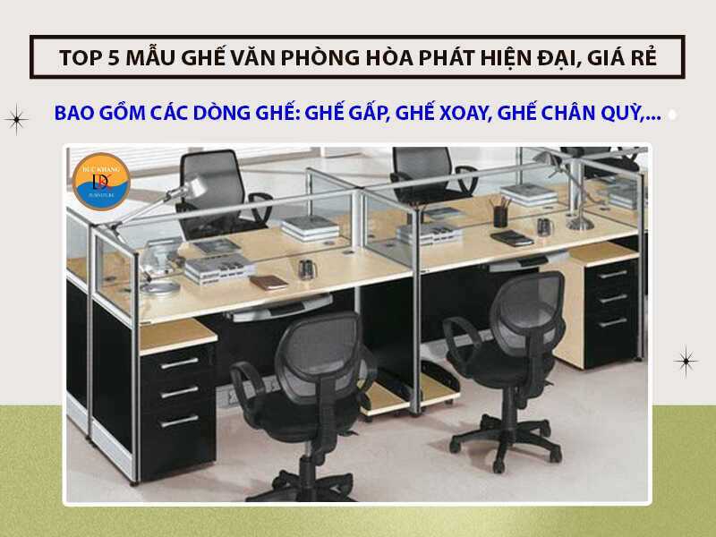 TOP 5 mẫu ghế văn phòng Hòa Phát hiện đại, giá rẻ năm 2024
